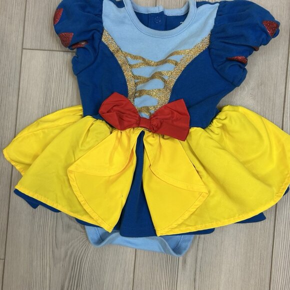Disney Snow White Costume Bodysuit for Baby Girl 12-18 months Princess One Piece - Picture 3 of 9